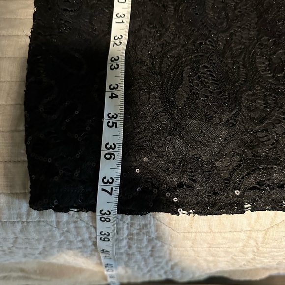 Black Sequined Cocktail Christmas Party Dress - Picture 5 of 10